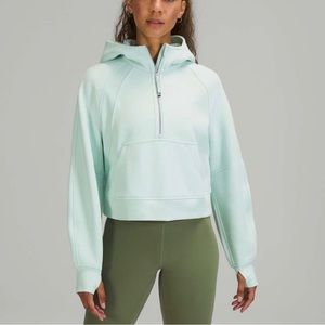 lululemon delicate mint oversized cropped scuba size xs/s